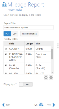 Report Fields